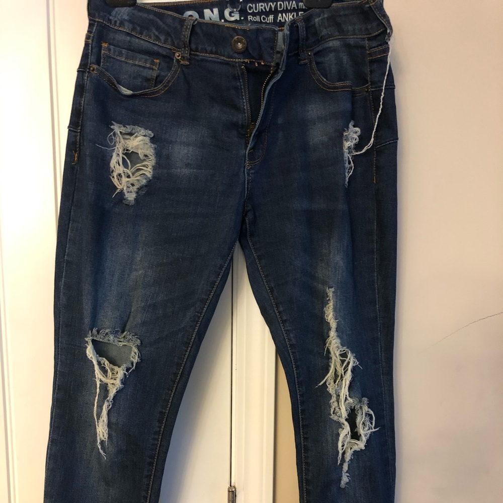 Women’s torn jeans